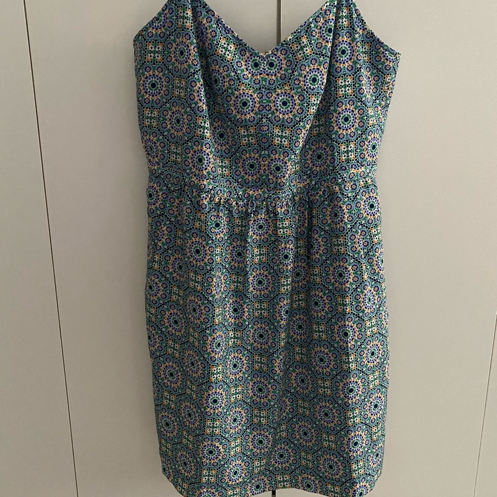 JCrew Silky Midi-length dress w/ PERFECT pockets